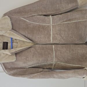 EUC Y2K Guess Cream Teddy Jacket